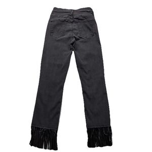 Mother Jeans Womens 26 Black Rascal‎ Crop Fray Fringe High Waisted The Whip